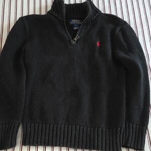 Polo Ralph Lauren Black Half-Zip Sweater